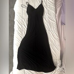 Calvin Klein Black Dress with Gold Zipper